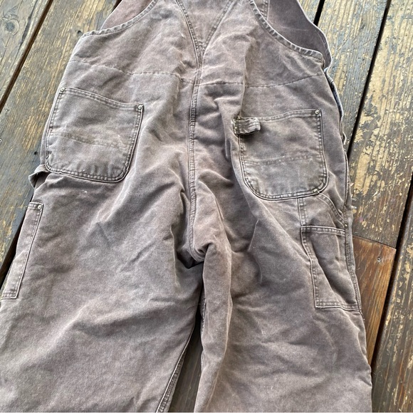 Carhartt Quilted Insulated Brown Men's Overalls - Picture 5 of 7